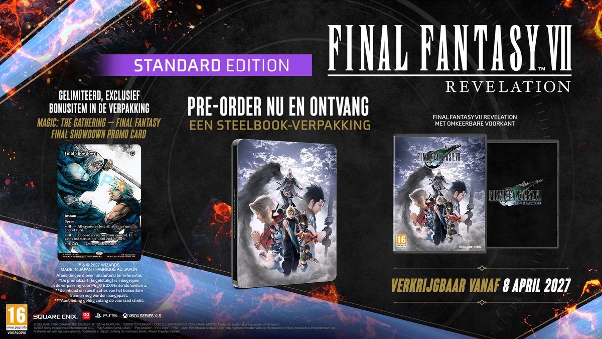 【日本語対応】Final Fantasy VII Revelation - Steelbook Edition + Magic the Gathering Card (輸入版) - Nintendo Switch 2 - 画像 (2)
