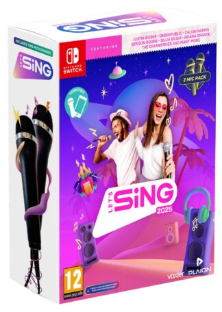 Let's Sing 2025 + 2 Microphones (輸入版) - Nintendo Switch