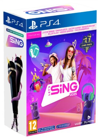 Let's Sing 2025 + 2 Microphones (輸入版) - PS4