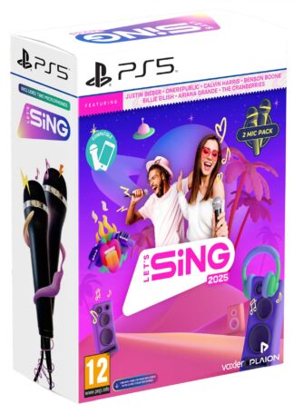 Let's Sing 2025 + 2 Microphones (輸入版) - PS5