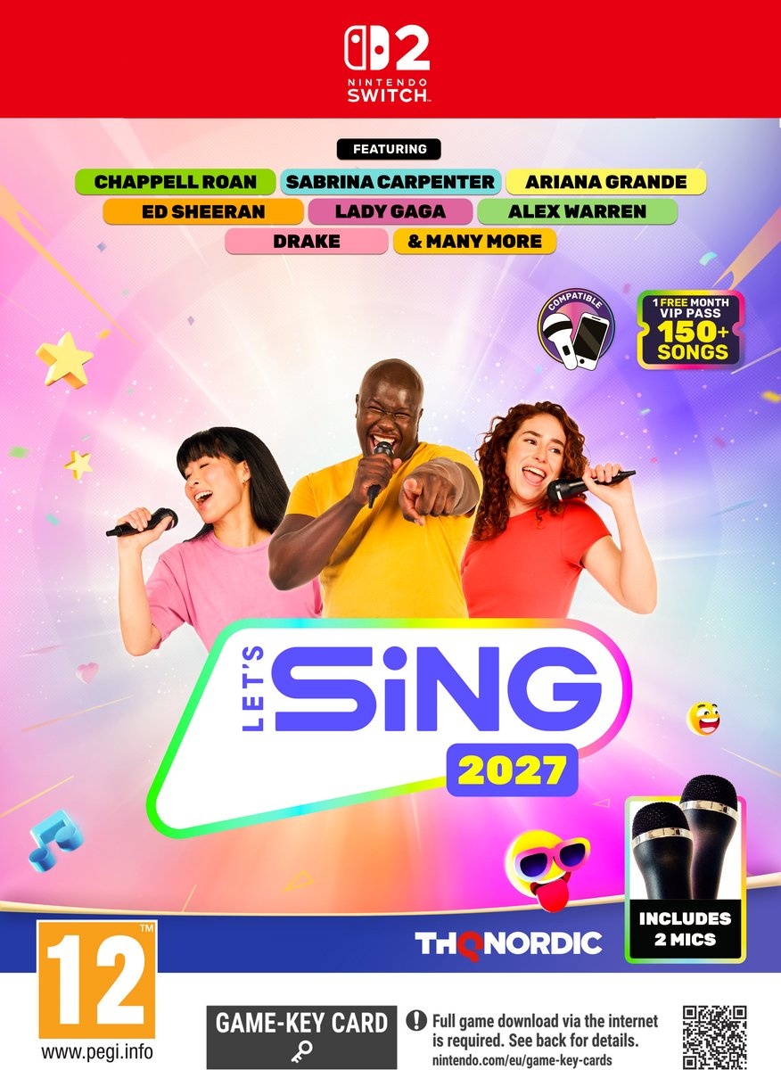 Let’s Sing 2027 + 2 Microfoons (輸入版) – Nintendo Switch 2