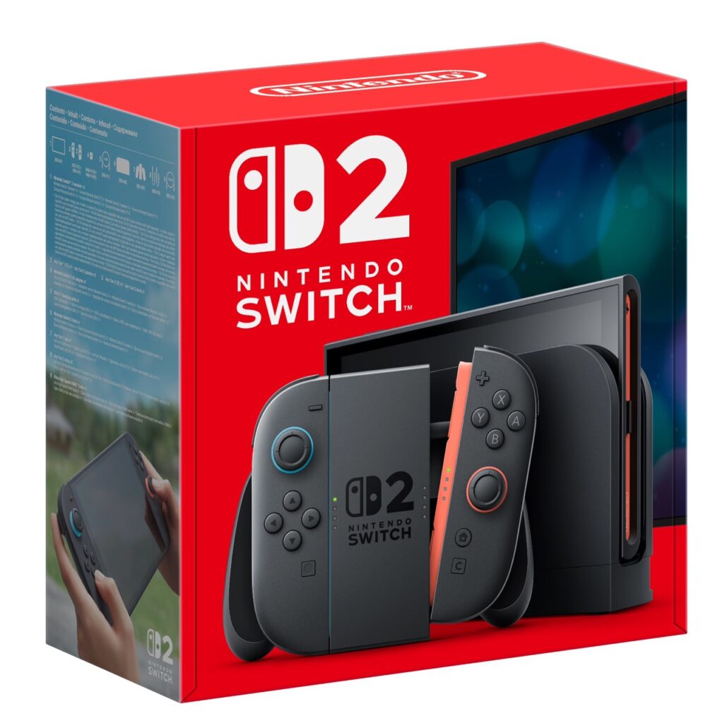 バッテリー交換対応の欧州版Nintendo Switch 2の商品パッケージ