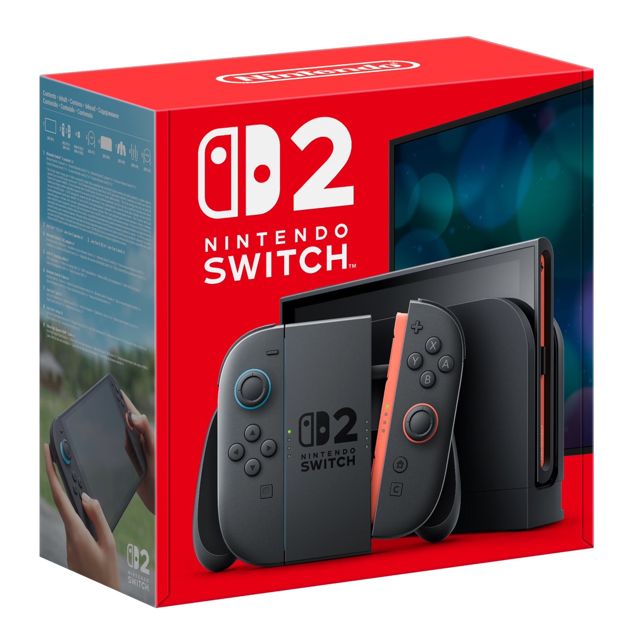 Nintendo Switch 2 本体 - 交換可能バッテリー仕様 ブラック (輸入版) - 画像 (2)
